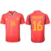 Spanien Rodri Hernandez #16 Replika Hemma matchkläder VM 2022 Korta ärmar